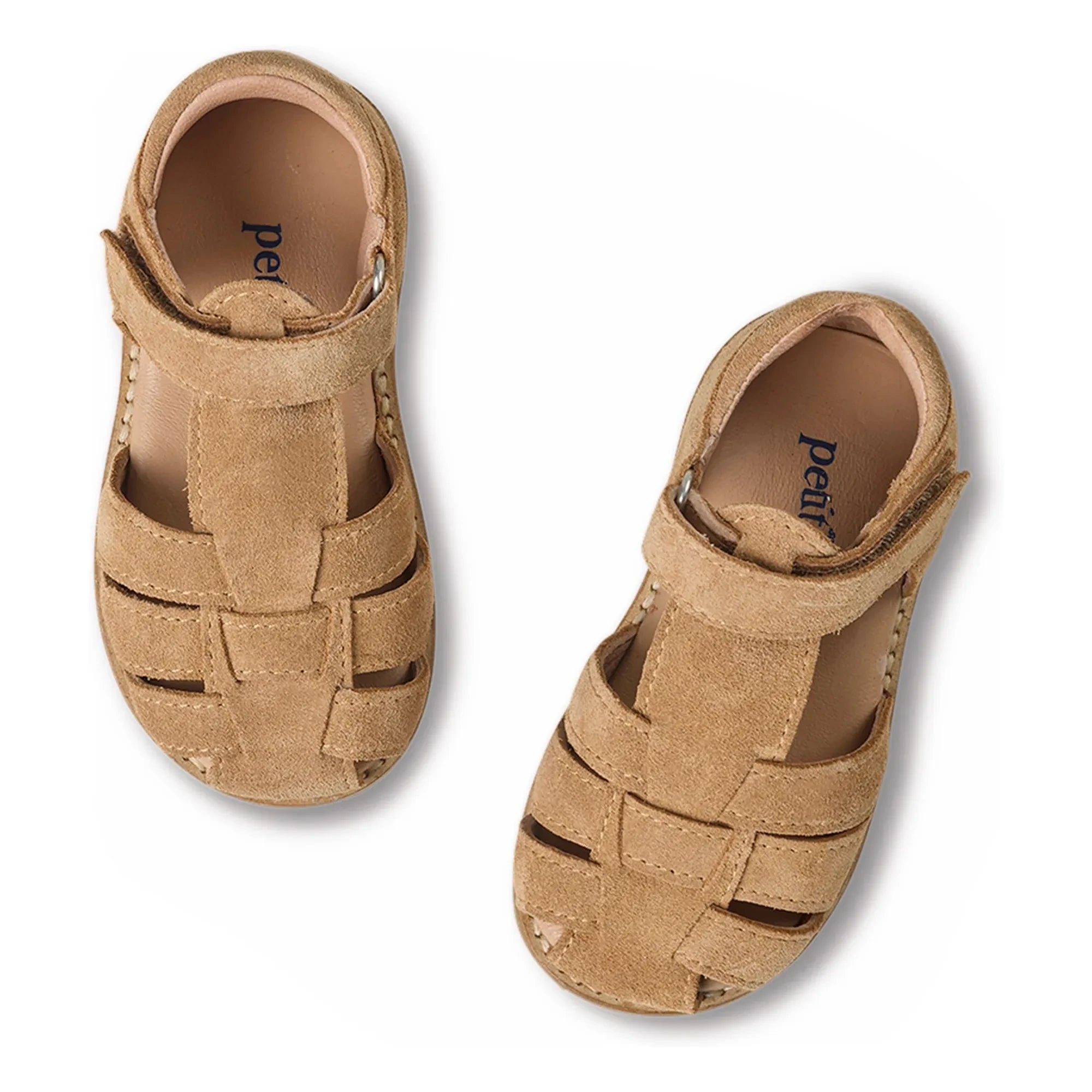 Petit Nord - Klassische Wildleder Riemchensandalen | Beige