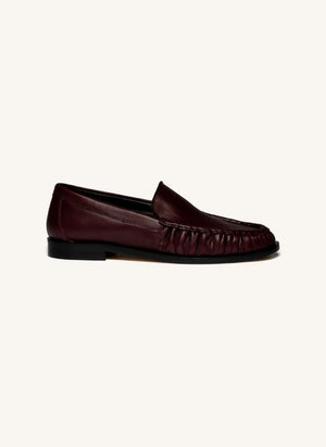 Odare - Rudi Croco Kabartmalı Loafer Ayakkabılar | Bordo