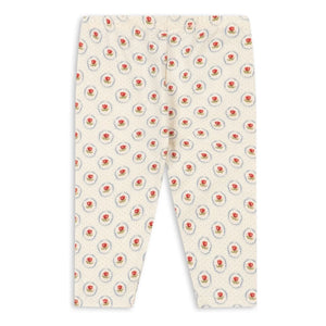 Konges Sløjd - Geometrische Leggings Bio-Baumwolle | Ecru