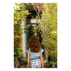 Louis Louise - Iris karierte Shorts | Royalblau