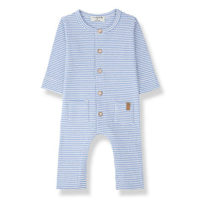 1+ in the family - Gestreifter Cambrils Cordpyjama | Hellblau