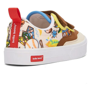 Hello Hossy - San Francisco Sneaker mit Kratz-Detail | Braun