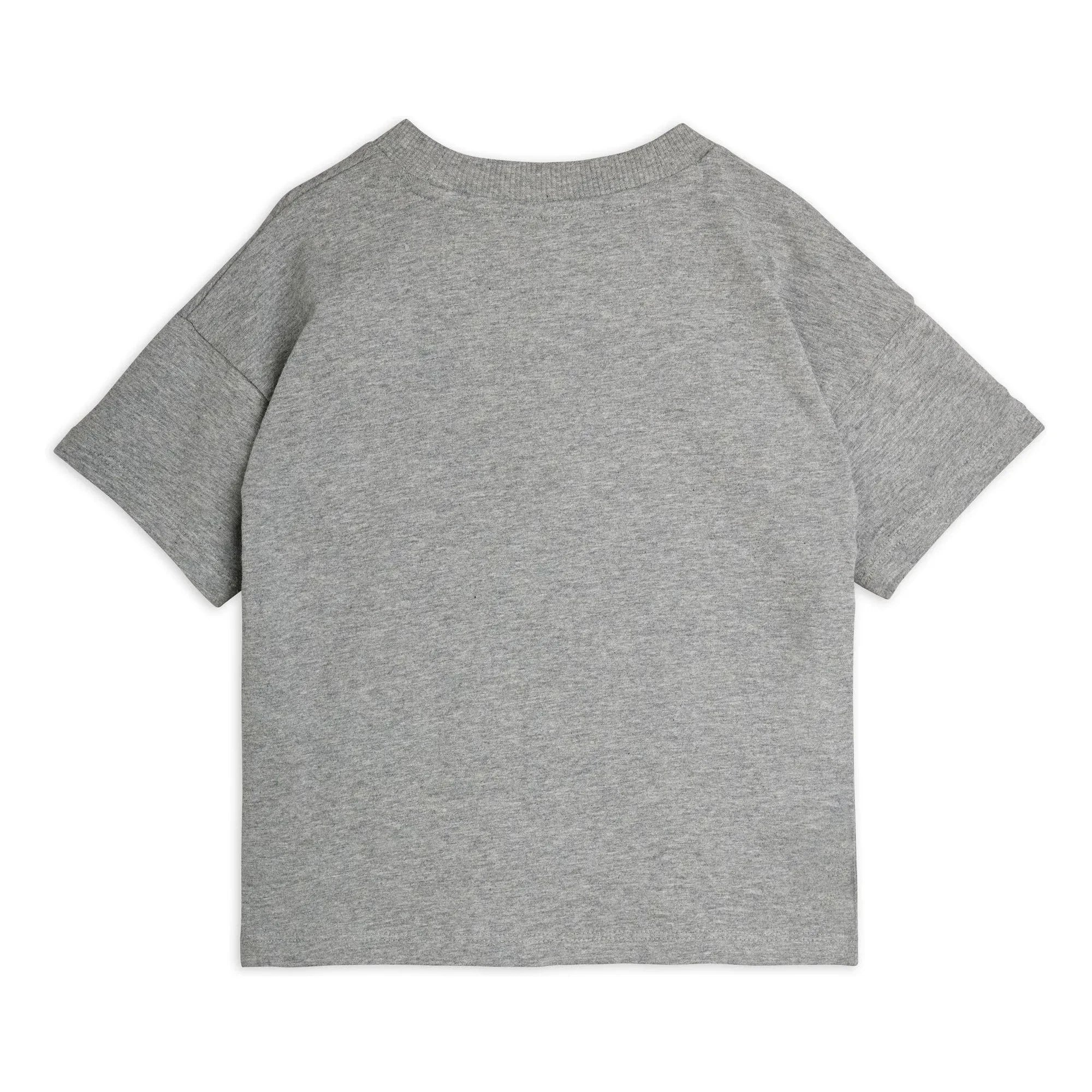 Mini Rodini - Panther T-Shirt aus Bio-Baumwolle | Grau meliert