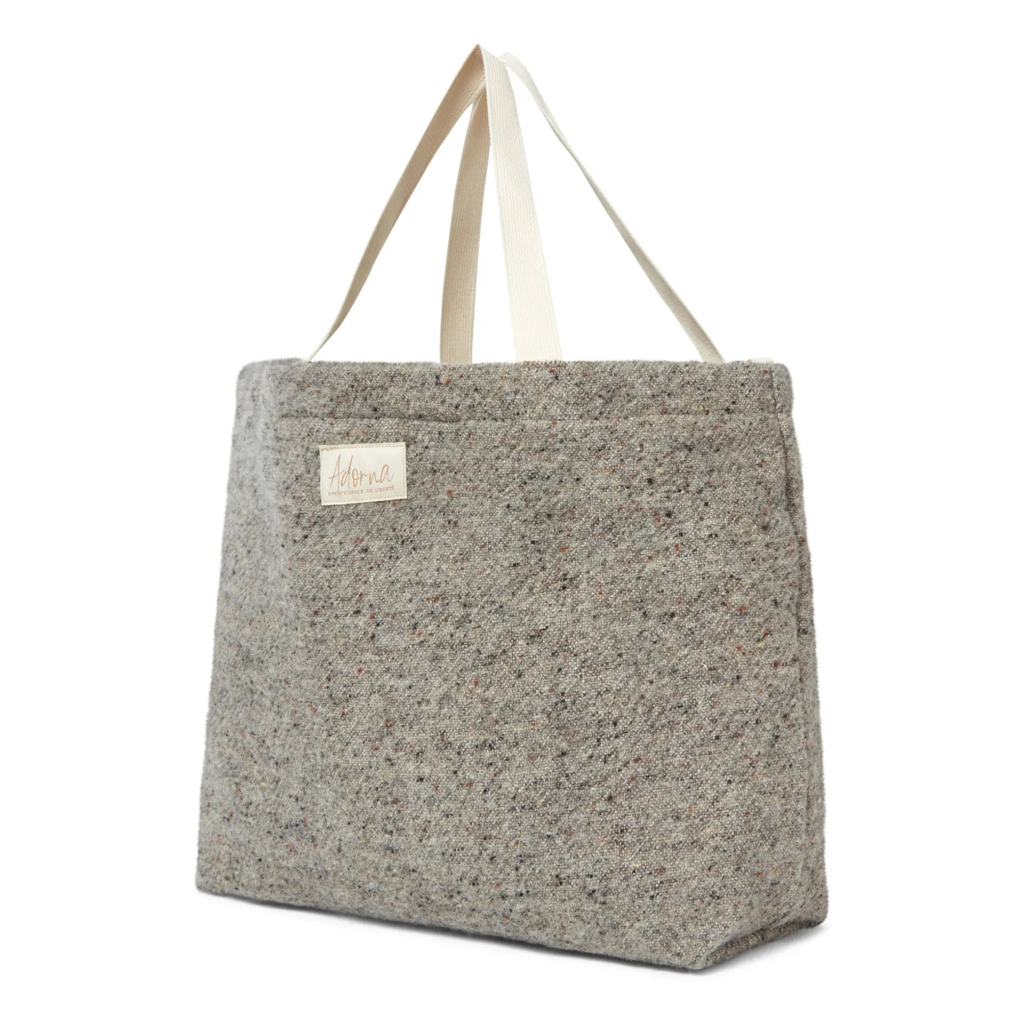 Adorna - Woll- und Leinen-Tragetasche | Heather Grey