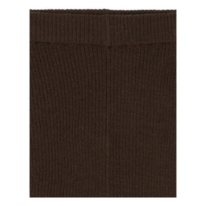 FUB - Leggings aus glatter Merinowolle | Braun