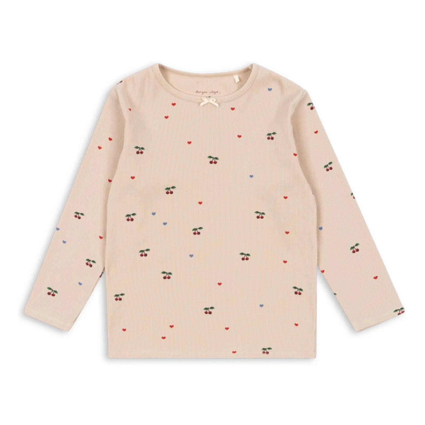 Konges Sløjd - Ella Cerises Rippstrick-T-Shirt aus Bio-Baumwolle | Staubrosa