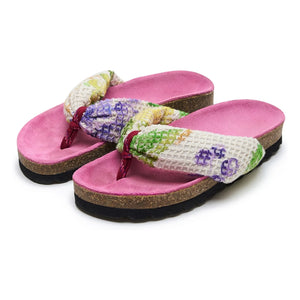 Maison Mangostan - Zehensandalen mit Trauben | Rosa