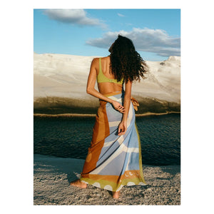 Soleil Soleil – Quadratischer Pareo | Blau