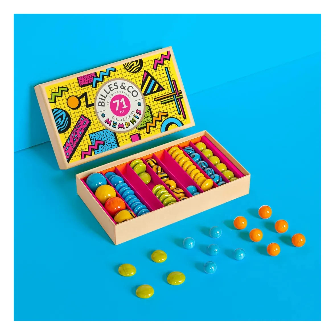 Billes & Co - Memphis 71-teilige Murmelbox
