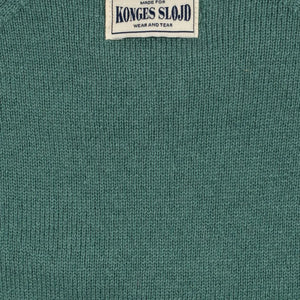 Konges Sløjd - Basi Gestreiftes Wollpolo T-Shirt | Grün