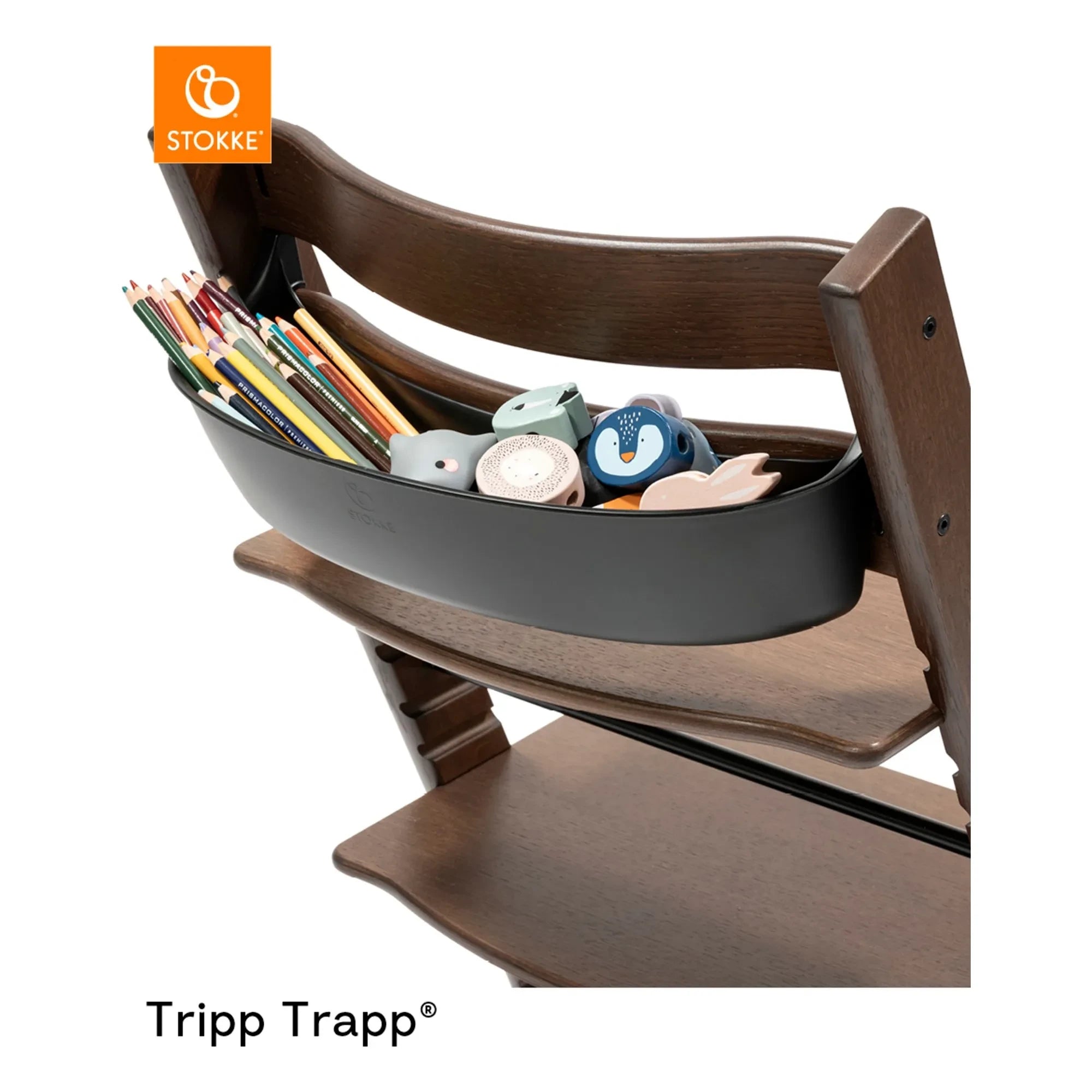Stokke® - Aufbewahrungsbehälter für Tripp Trapp® Hochstühle | Schwarz