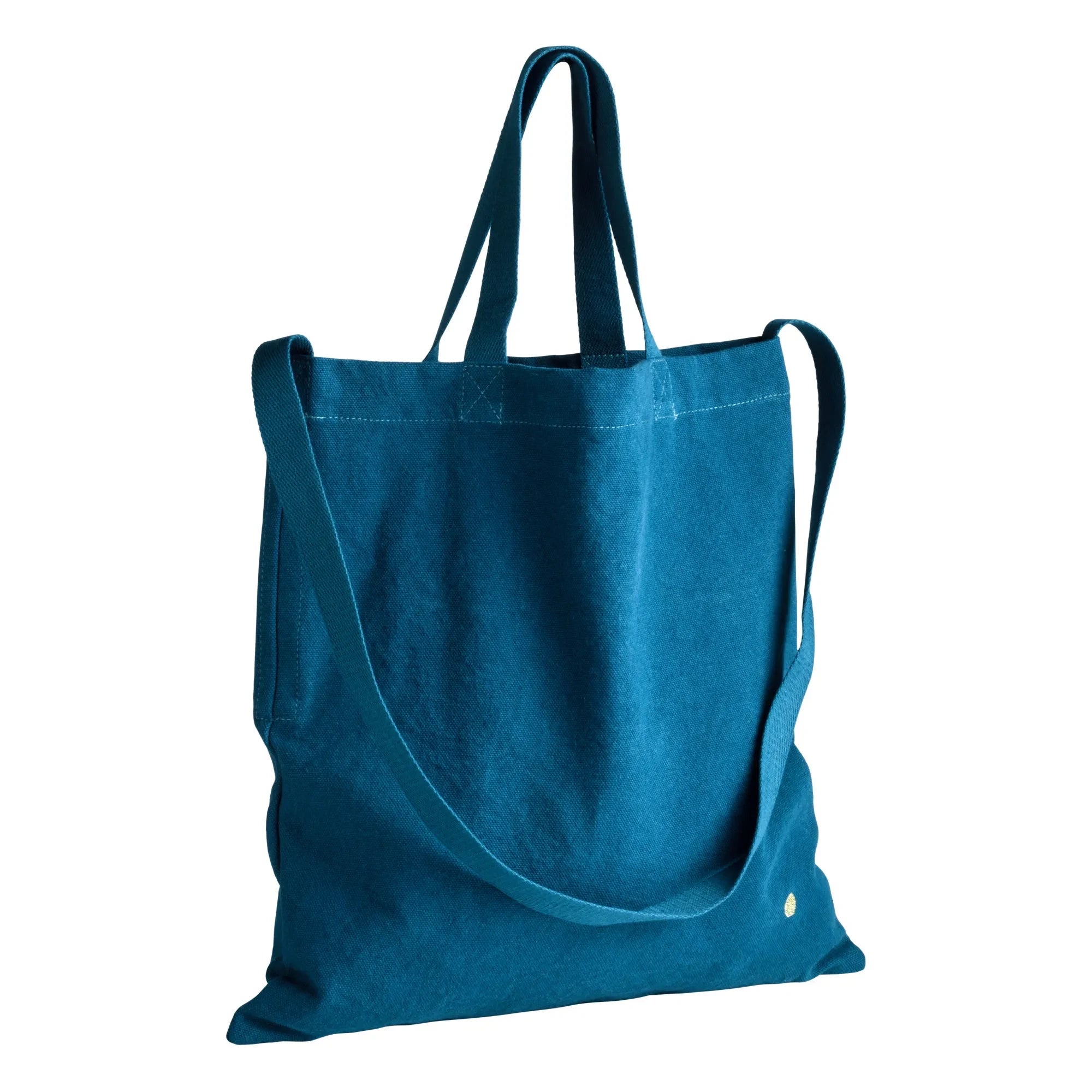 Das Sahnehäubchen – City Iona Tasche, Baumwoll-Canvas | Pfauenblau