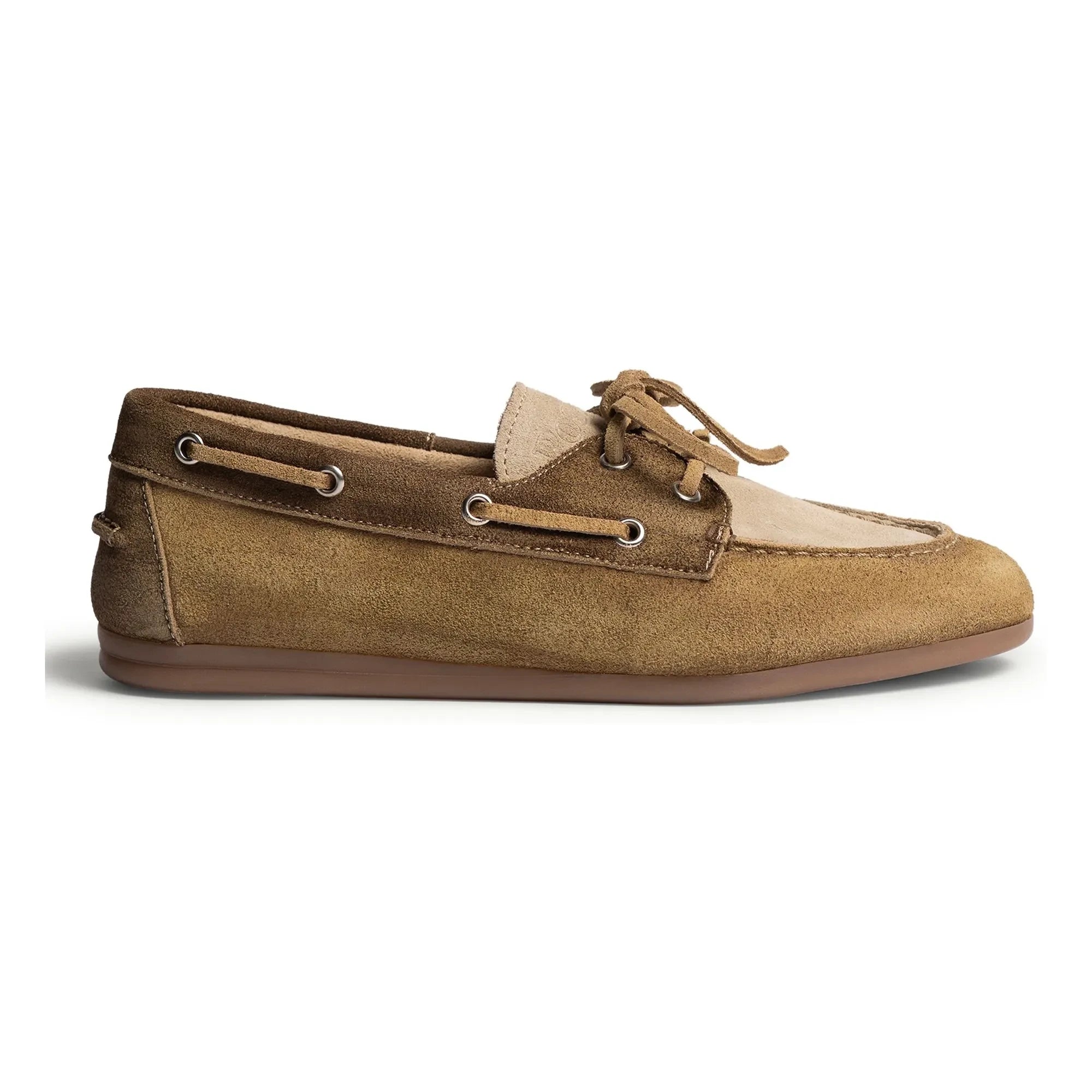 Posa - Patchwork Bootschuhe | Cognac
