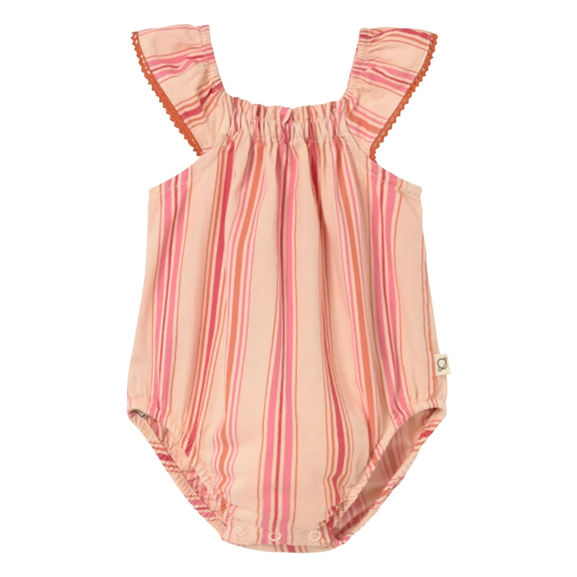 Cozmo - Rue Rayée Overall aus Bio-Baumwolle | Rosa