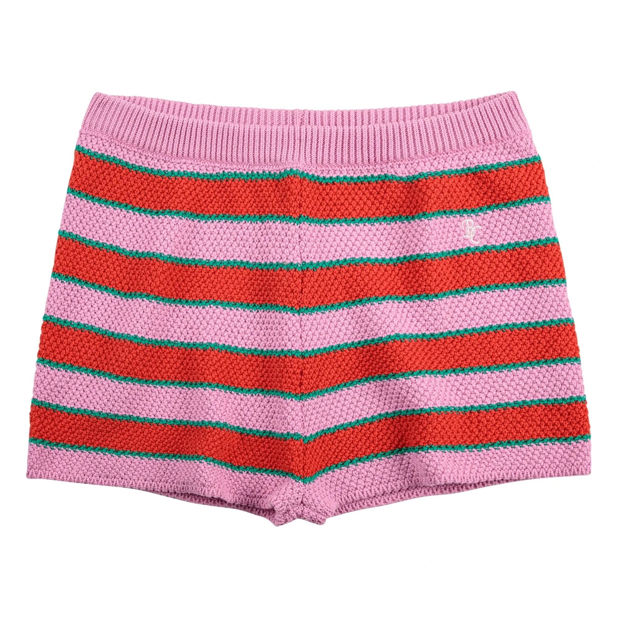 Bobo Choses - Gestreifte Shorts aus Bio-Baumwolle | Rosa
