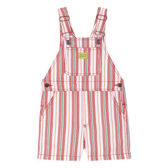 Favorite People - Lasagna Gestreifter Kurzer Overall | Rosa