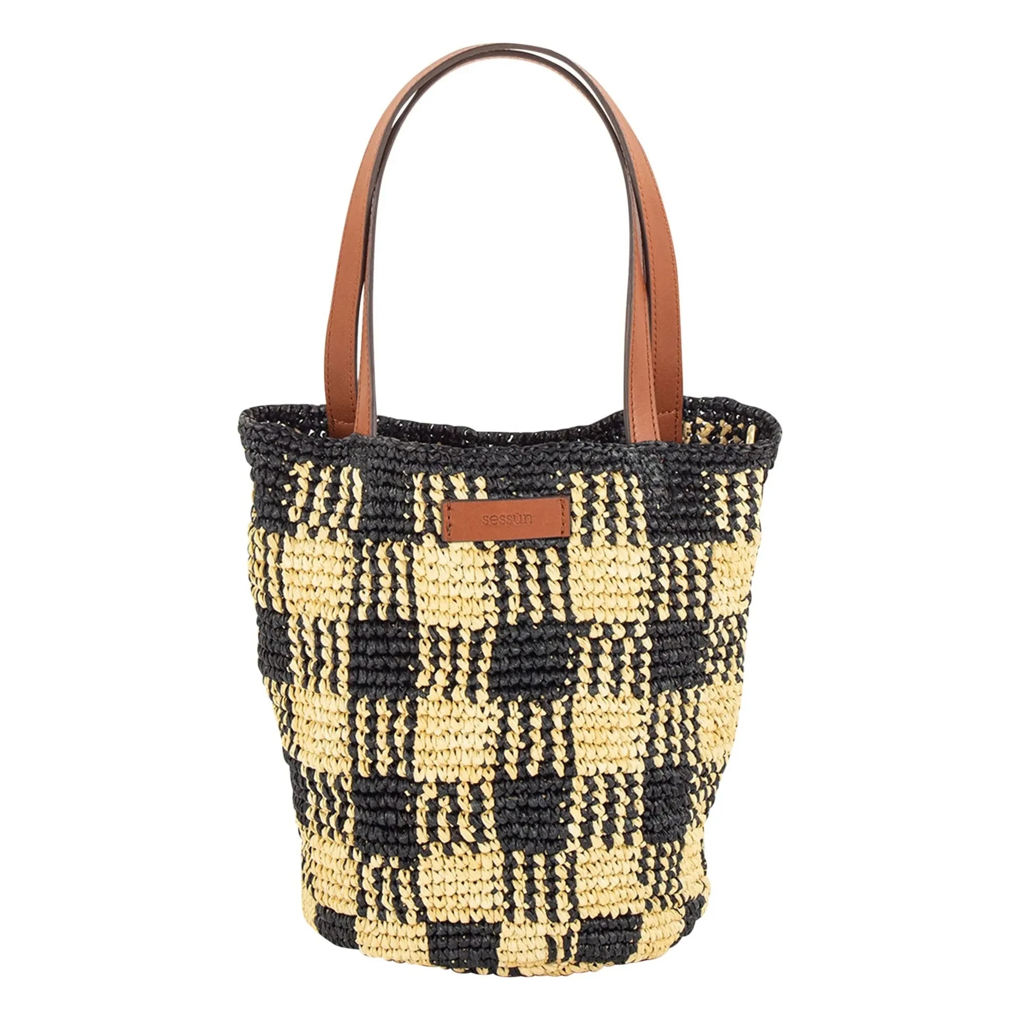 Sessùn - Tasche Mimi Tara R Raphia | Schwarz