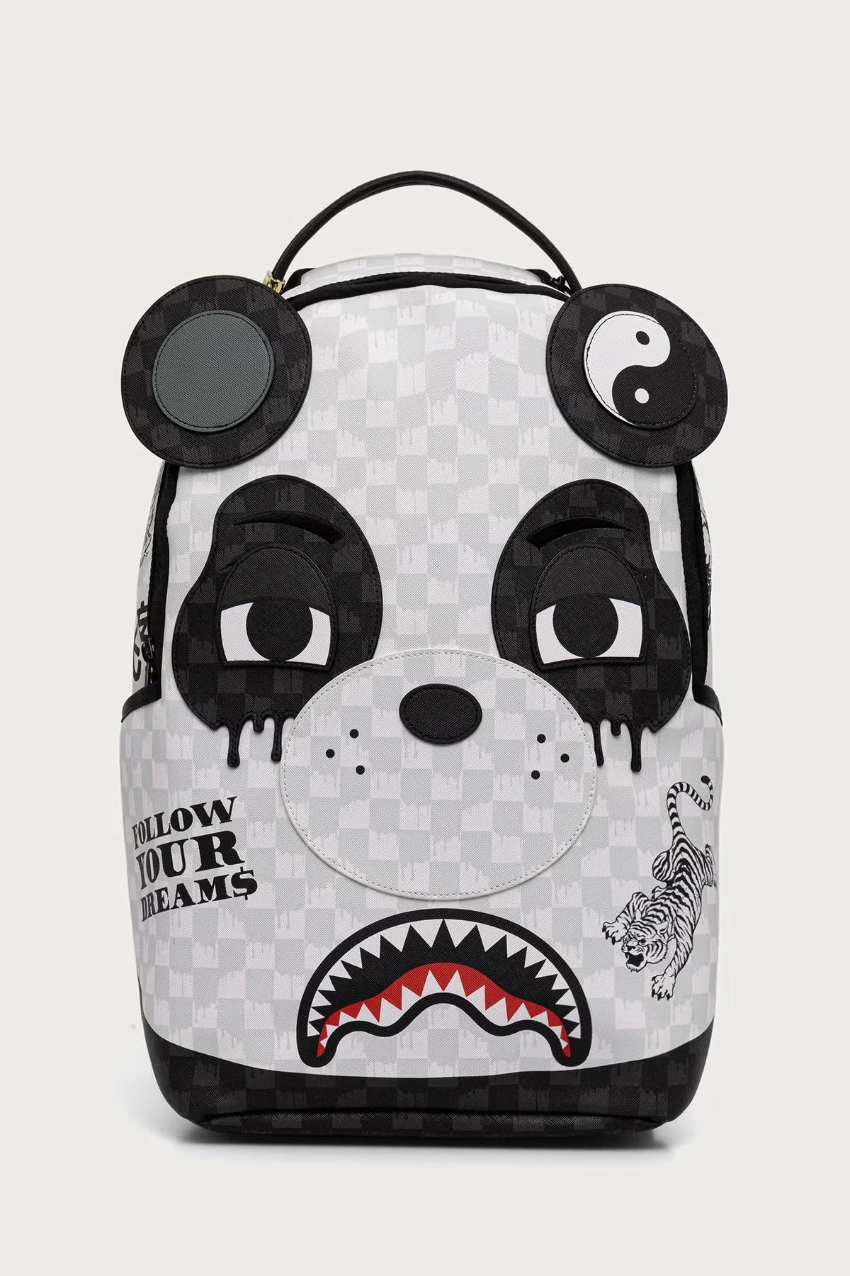 Sprayground - Weißer Rucksack mit Panda-Gesicht 910B8468NSZ