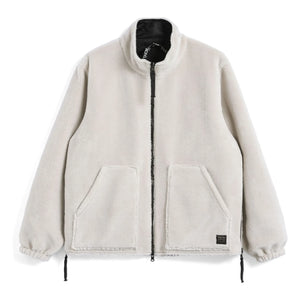 Taion - Doppelseitige Militär-Boa-Jacke | Schwarz