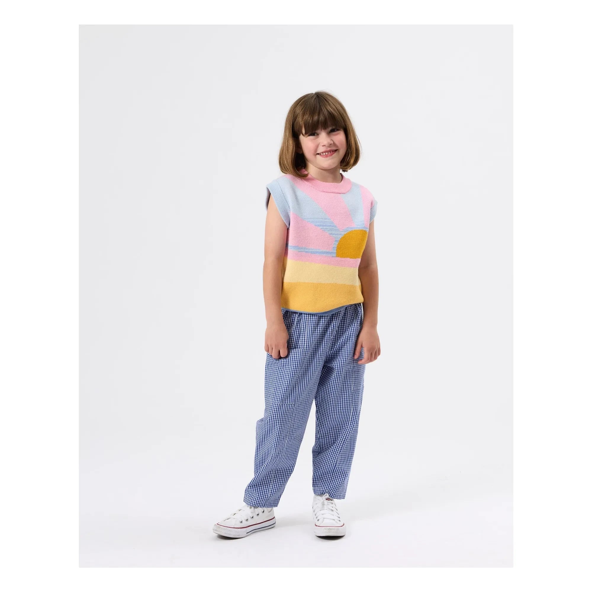 Goldie + Ace – Sunshine Ärmelloser Pullover | Rosa