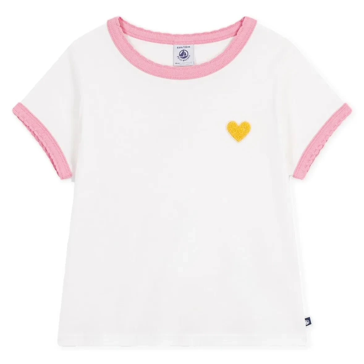 Petit Bateau - Coeur Point Cocotte T-Shirt | Weiß