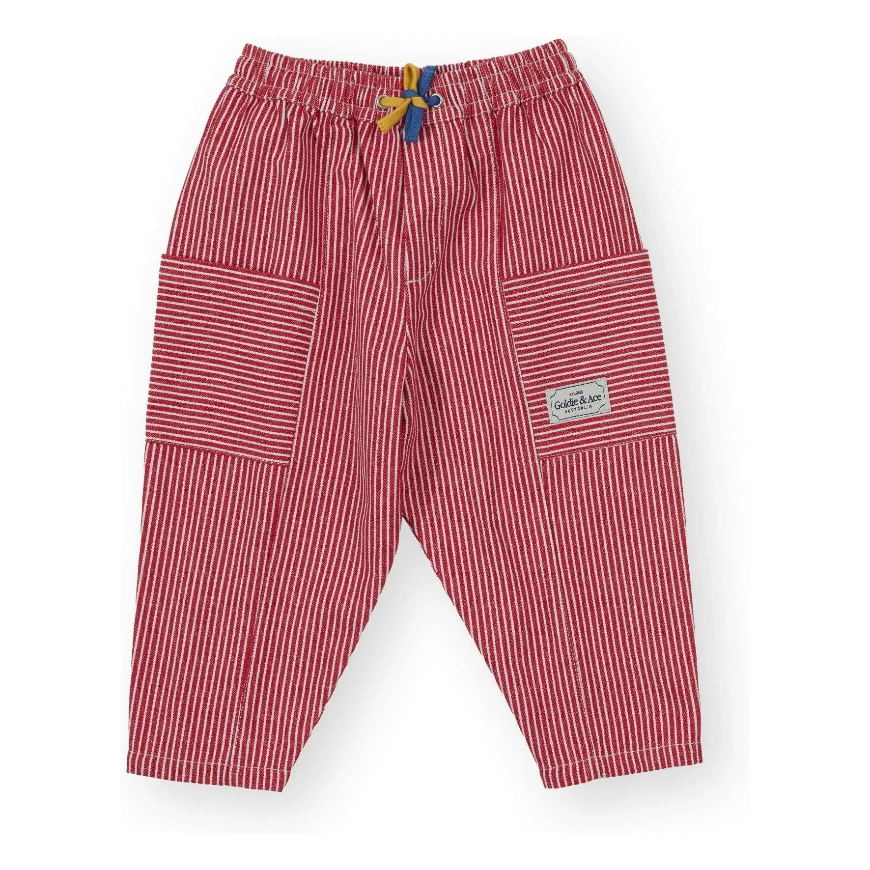 Goldie + Ace - Gestreifte Hose | Rot