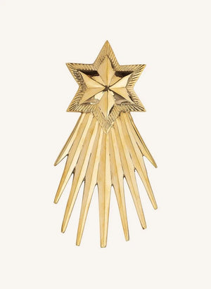 Anna + Nina - Wandschmuck zum Wünschen an einem Weihnachtsstern | Gold