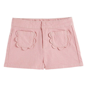 Emile et Ida - Gestreifte geblümte Shorts | Rosa