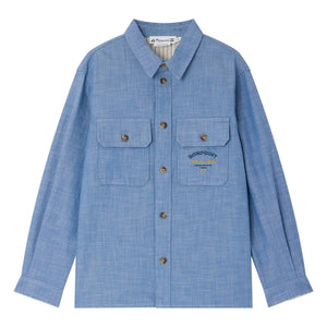 Bonpoint - Eddy Chambray Bio-Baumwollhemd | Blau