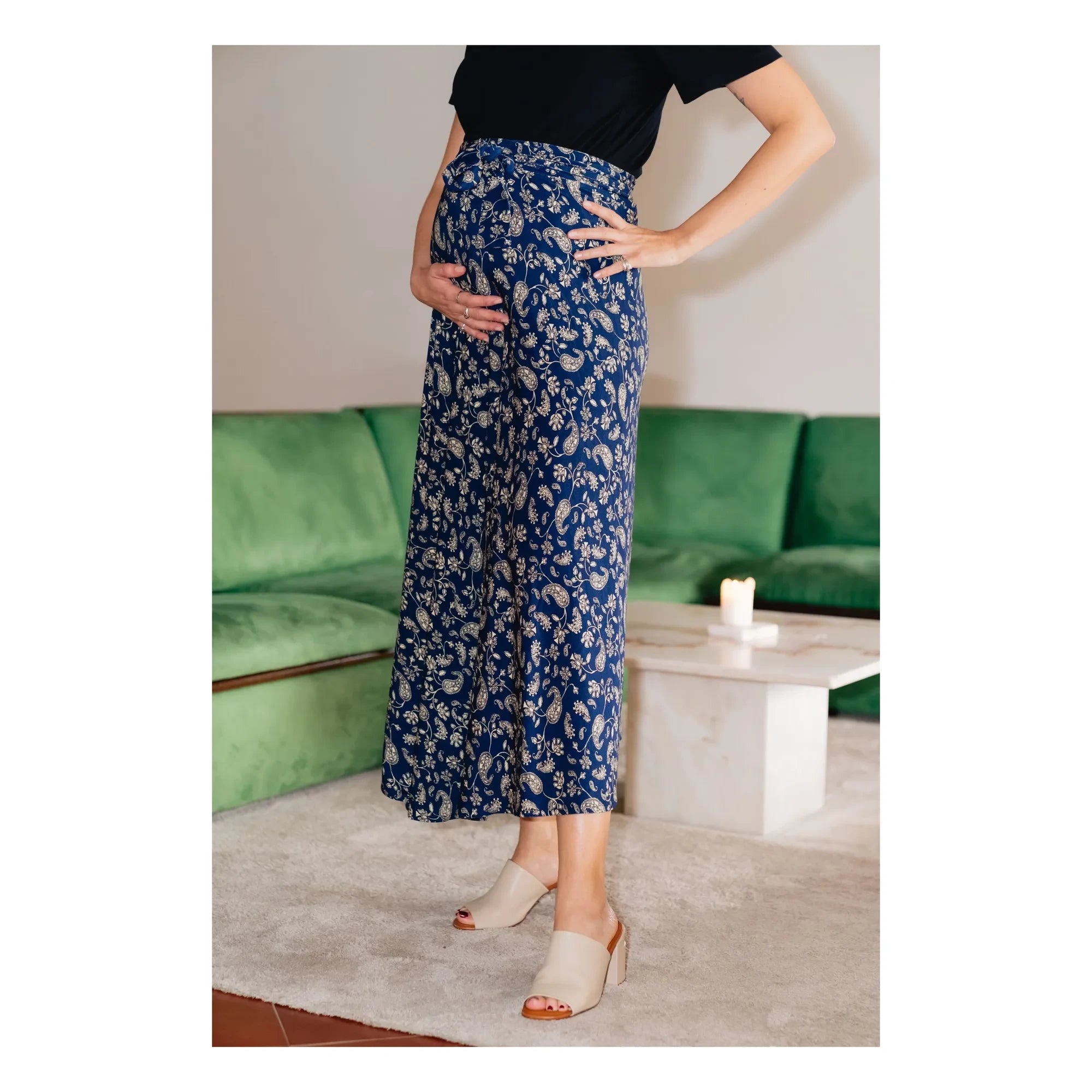 Paloma Collection – Umstandsrock Carlota Bandana | Blau