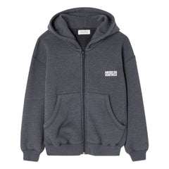 American Vintage - Doven Zip-Sweatshirt | Meliert Kohlegrau