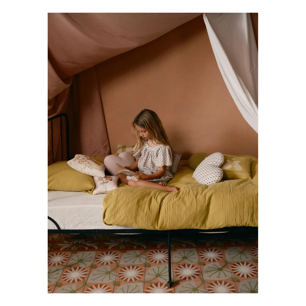 Editions Aimable - Paulette Bettwäsche-Set | Pistaziengrün