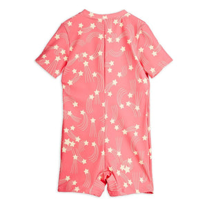 Mini Rodini - Etoiles Badeanzug mit UV-Schutz aus recycelten Fasern | Pink