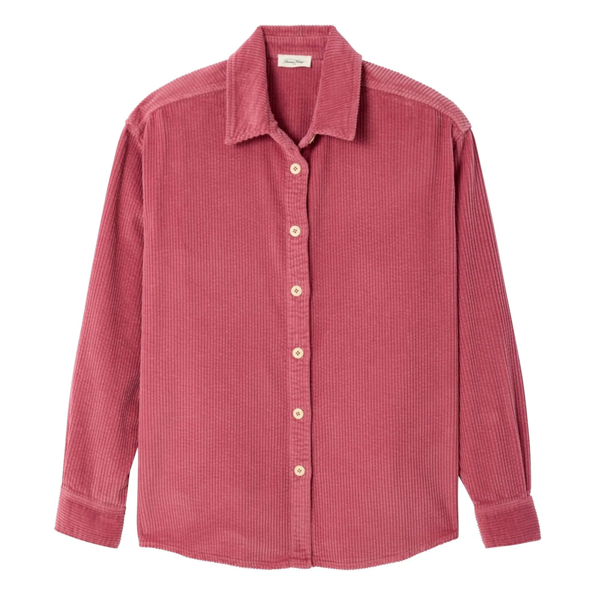 American Vintage - Padow Samt-Hemdjacke | Rosenholz