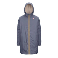 K-way - Le Vrai Eiffel Orsetto 3.0 Gefütterter wasserdichter Mantel | Grau-blau