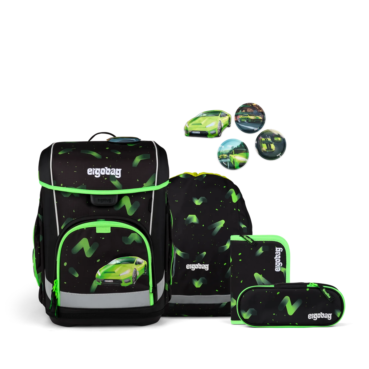 Ergobag - Schulranzen Set cubo Beary Fast Lane