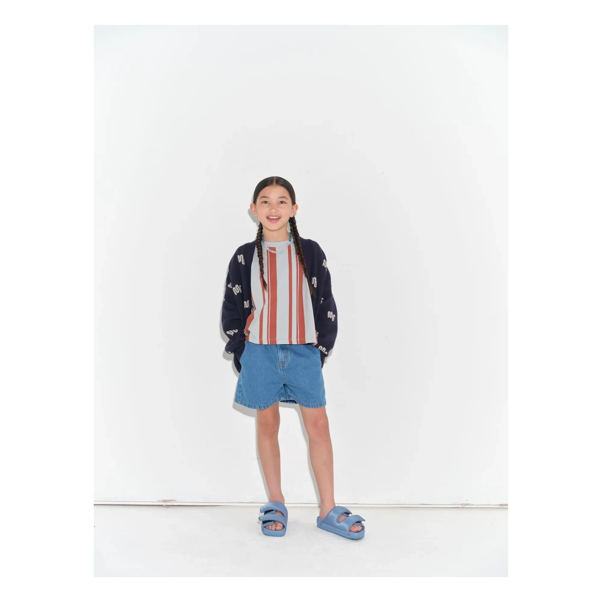 Main Story - Denim Bio-Baumwoll Shorts | Blau