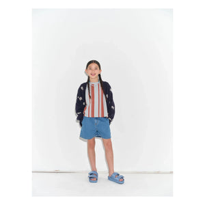 Main Story - Denim Bio-Baumwoll Shorts | Blau
