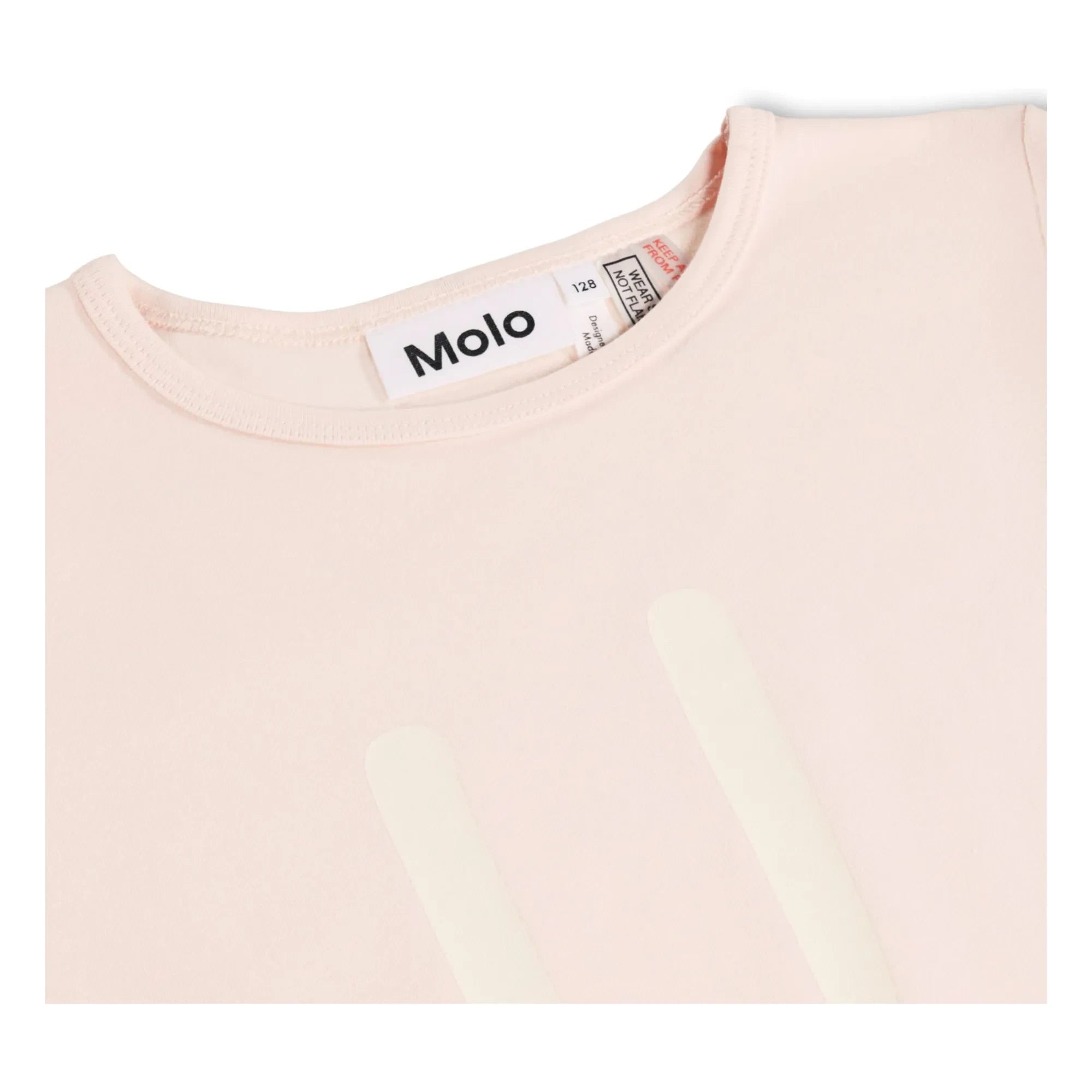 Molo - Luvis Smile Pyjama-Shorts aus Bio-Baumwolle | Blassrosa