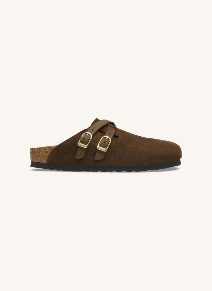 BIRKENSTOCK - Blair Veloursleder-Pantoletten | Dunkelbraun