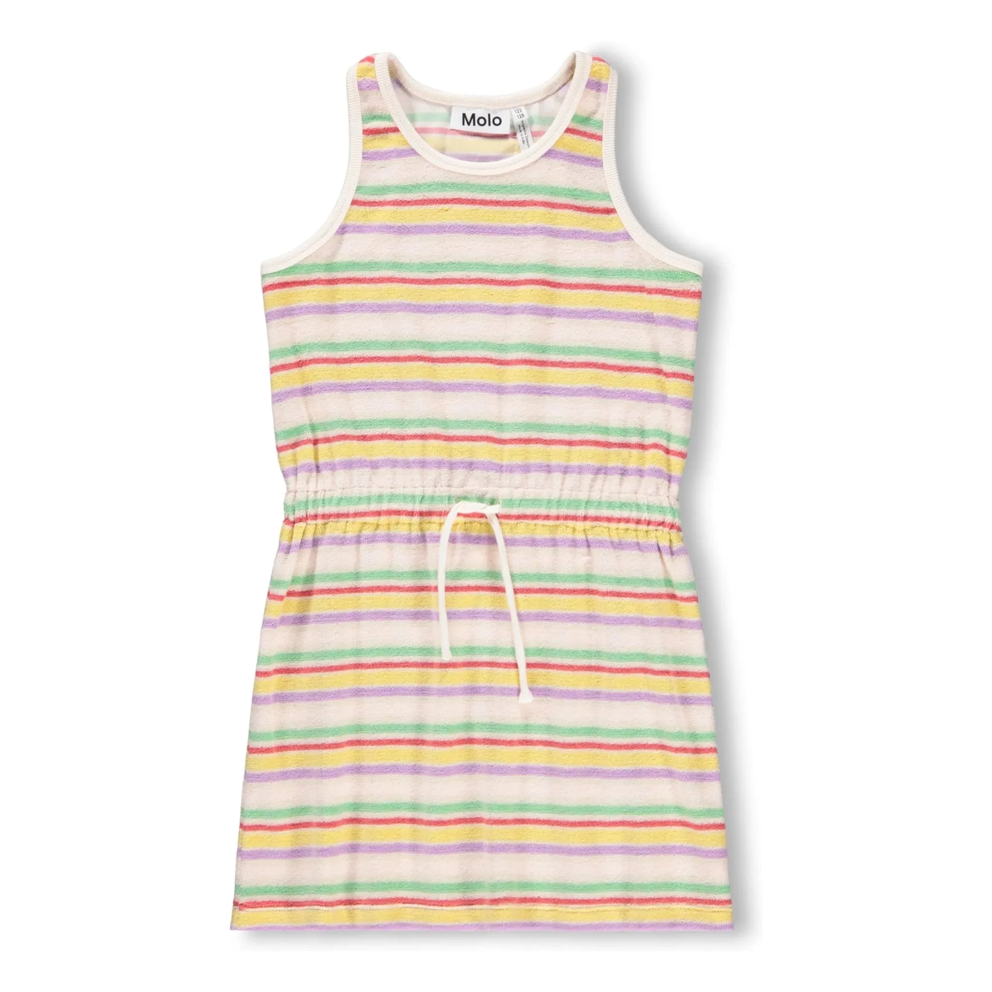 Molo - Cherish Gestreiftes Kleid aus Bio-Baumwolle | Ecru