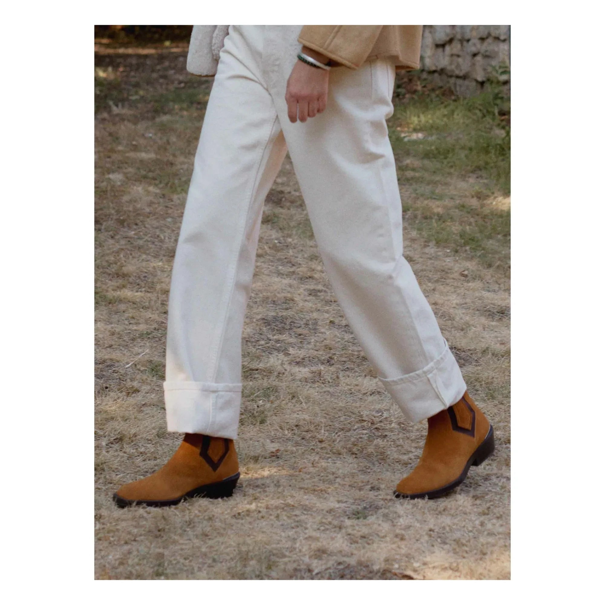 Socque Paris - Clyde Wildleder-Stiefel | Karamell