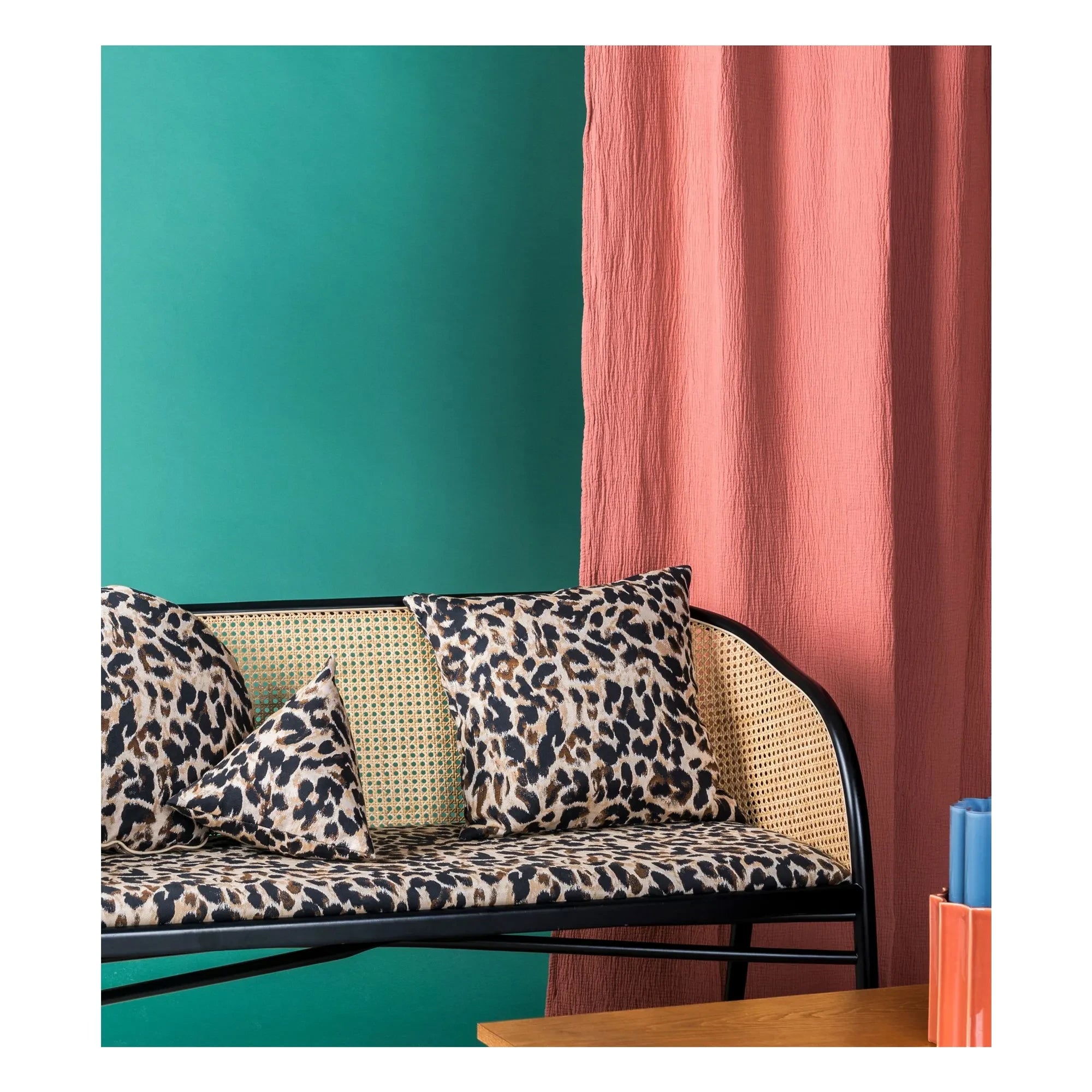 The Socialite Family - Carino Jacquard-Kissen | Leopard