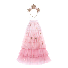 Great Pretenders – Weihnachtsbaumkleid mit Stirnband | Rosa