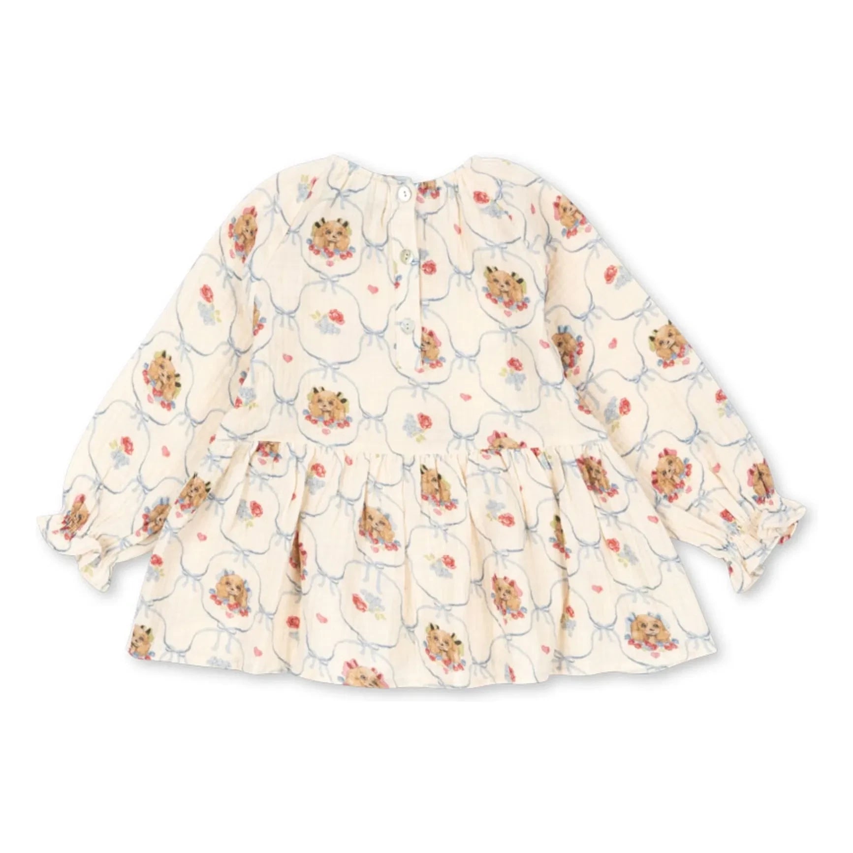 Konges Sløjd - Coco Dogs Bio-Baumwollbluse | Ecru