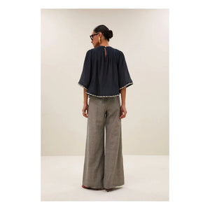 By Bar - Emmi Bestickte Bio-Baumwollbluse | Carbon