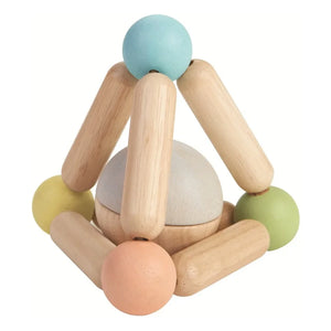 Plan Toys - Pastellfarbene Dreiecksrassel