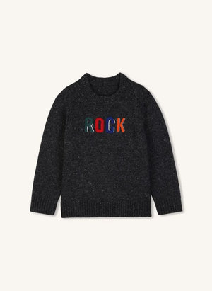 Zadig & Voltaire - Anthrazitgrauer Pullover mit Steinwollstickerei