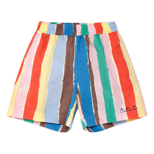 True Artist - Gestreifte Shorts | Blau