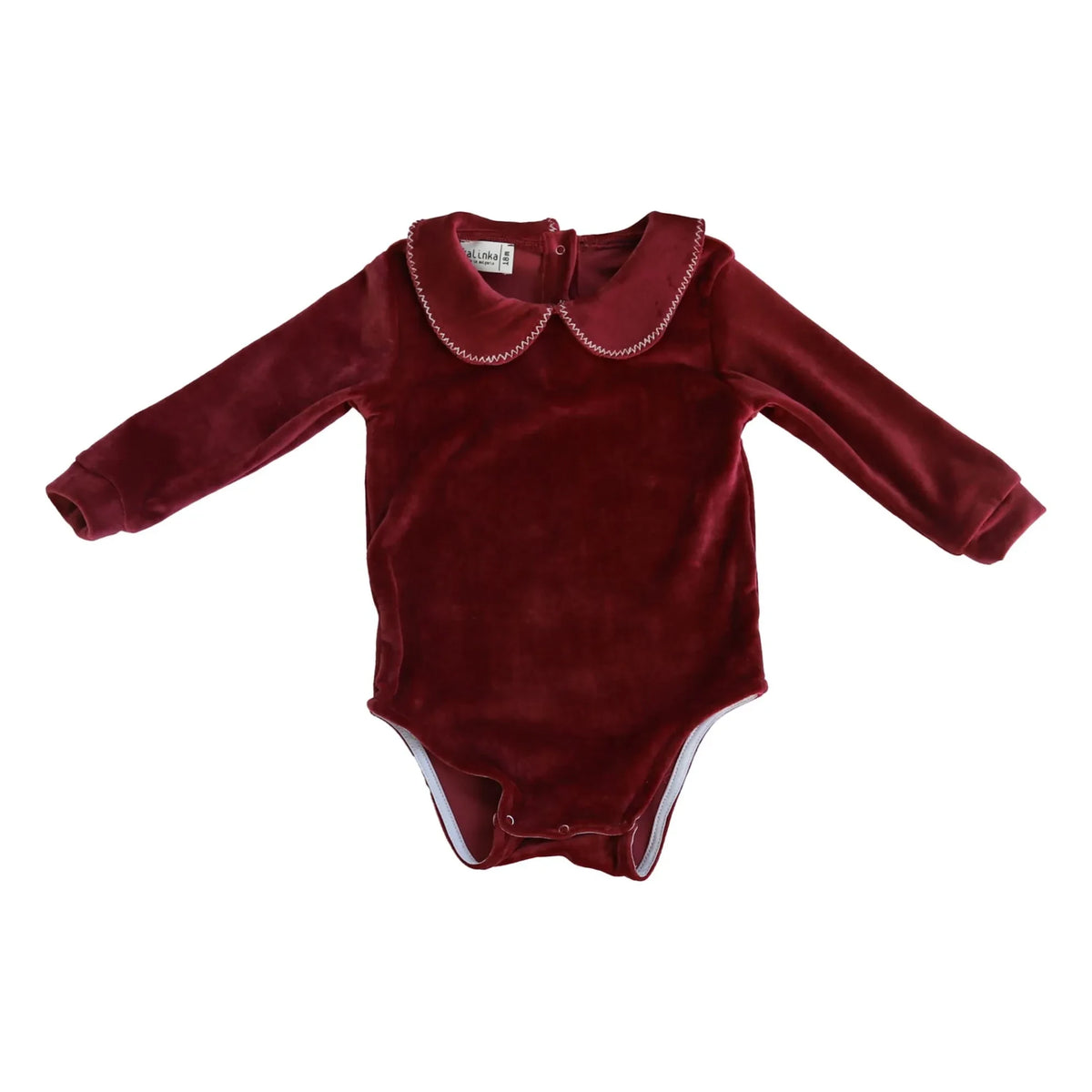 Kalinka - Rita Velours Jumpsuit | Dunkelrot